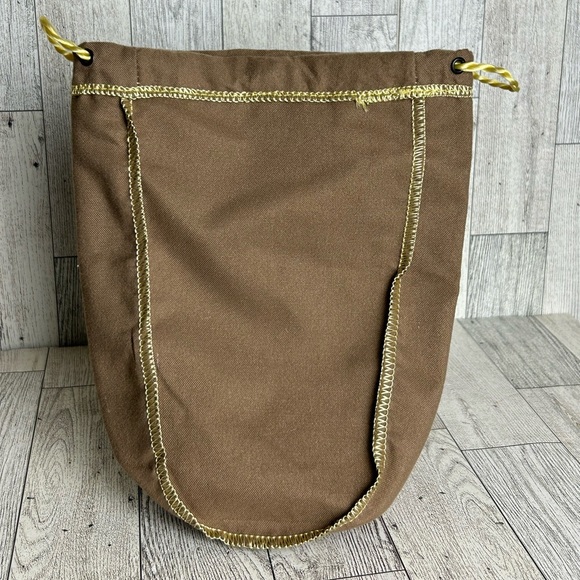 Crown Royal Brown Bag w/ Gold Drawstring for 750ml Bottle New 9” x 7.5” - Picture 2 of 3